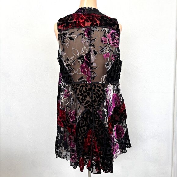 Velvet Burnout Patchwork Duster Small - Picture 2 of 6